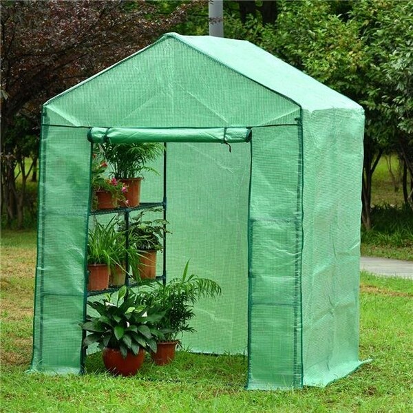 Genesis GEN-574-PE 61 x 56 x 79 in. Portable Walk In Greenhouse with Heavy Duty Opaqua Cover GEN-574-PE - main